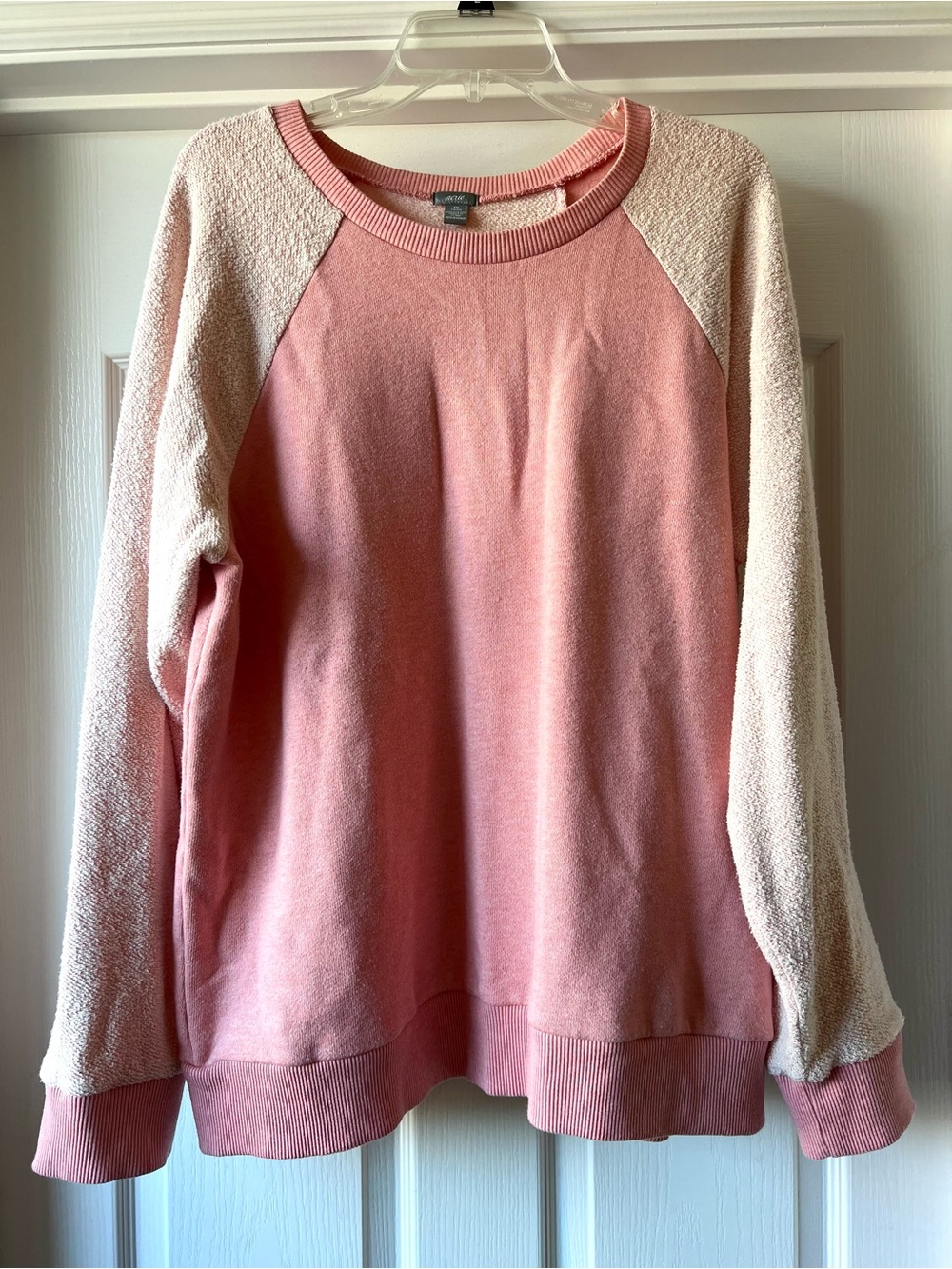 Aerie Pink Raglan Sweatshirt XXL